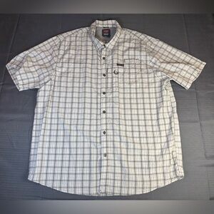 Wrangler Outdoor Plaid Performance Shirt 2XL – Lightweight Hiking/Fishing